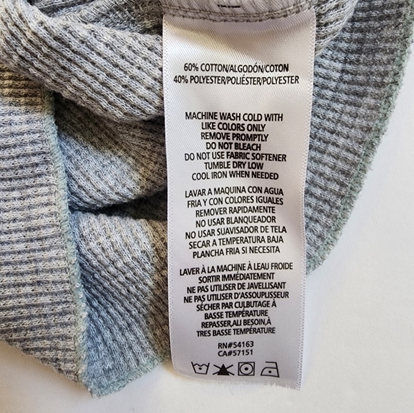 Calvin Klein Jeans Sleeveless Cropped Henley in Gray Size S - Picture 7 of 9